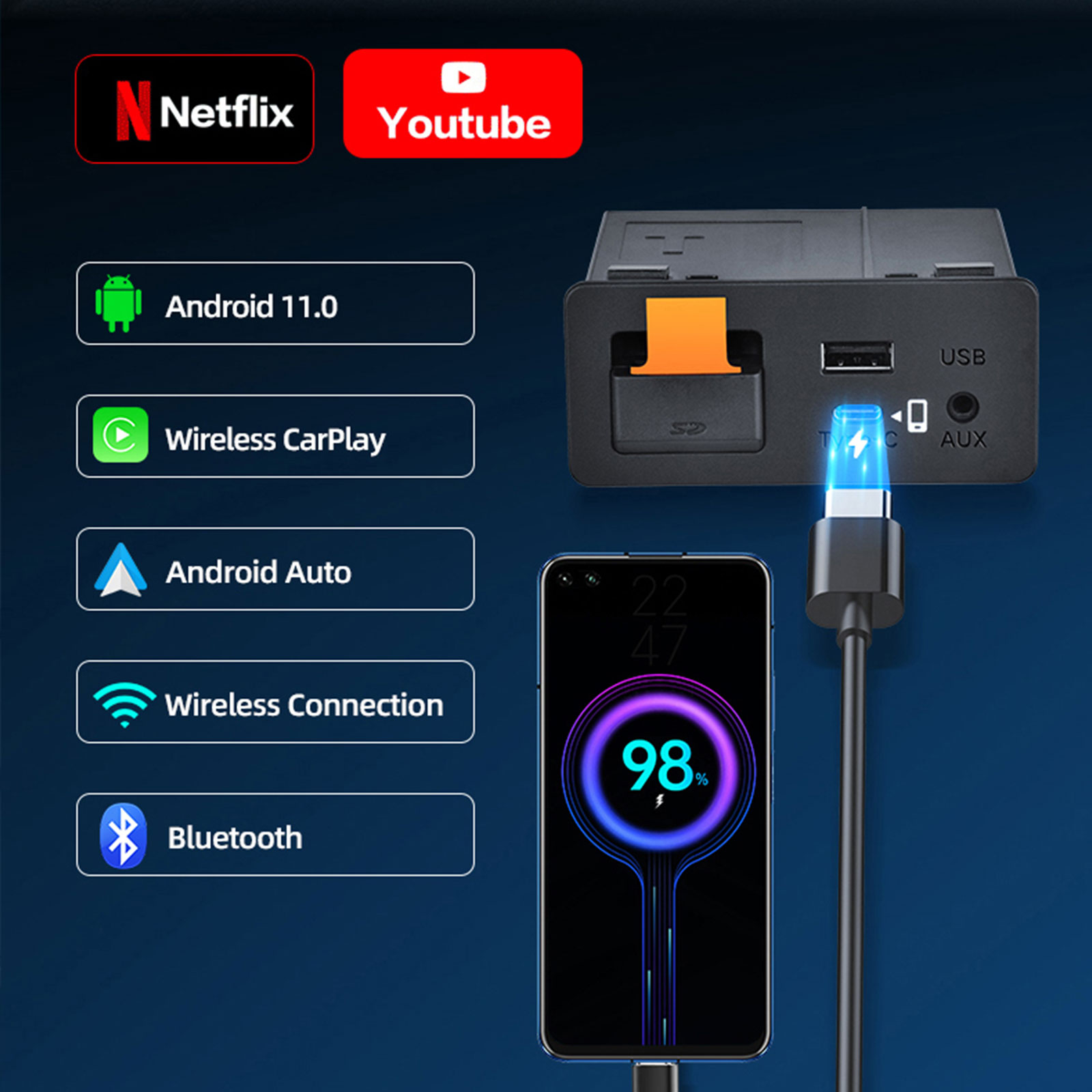 Adaptador con Tipo-C para Mazd - Usb Hub Type C reseña y precio