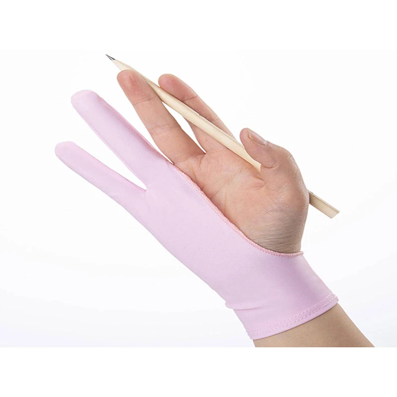 1/2 capas arte 2 dedo Anti-mis - Drawing Glove Artist reseña y precio