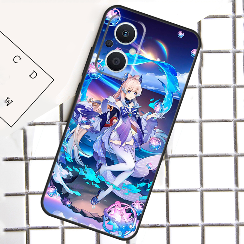 Funda de Genshin Impact con la - Oppo Reno 12 reseña y precio