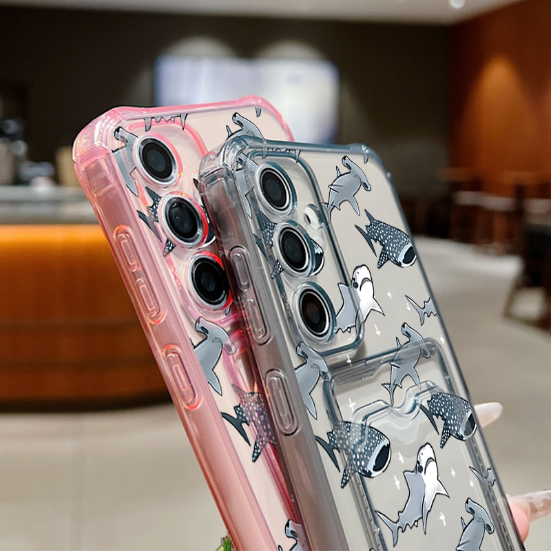 Funda con diseño de tiburones  - Samsung Galaxy A55 reseña y precio